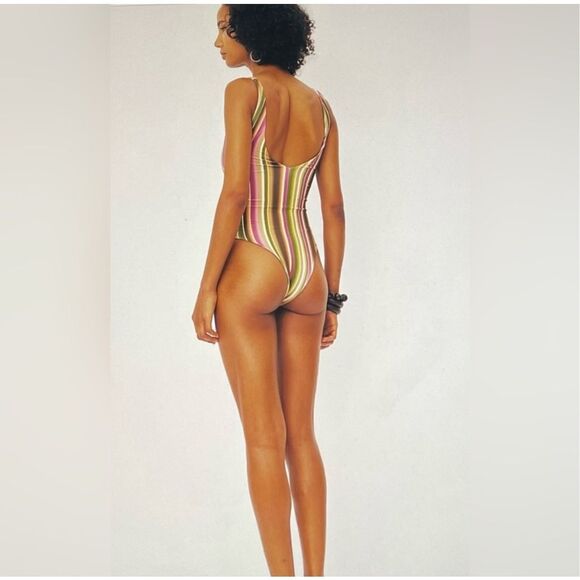 NWT Savannah Morrow Juno One Piece Swimsuit In Prism Size XXS $365 MSRP - Picture 3 of 9